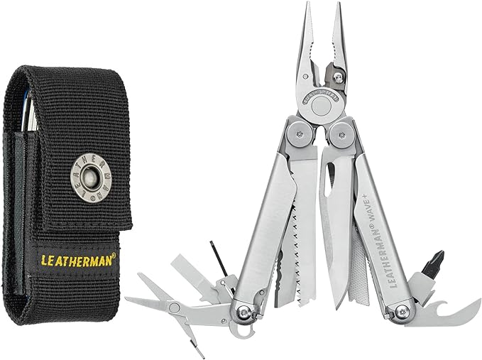 LEATHERMAN, Wave+, 18-in-1 Full-Size, Versatile Multi-tool